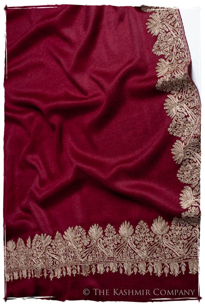 The Sophistiqué Bordeaux Deux Amour Frontière Shawl