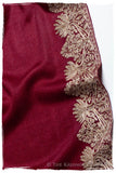 The Sophistiqué Bordeaux Deux Amour Frontière Shawl