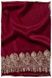 The Sophistiqué Bordeaux Deux Amour Frontière Shawl