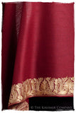 The Sophistiqué Bordeaux Lotus Frontière Shawl