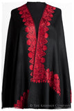 The Sophistiqué Rouge Deux Amour Frontière Shawl