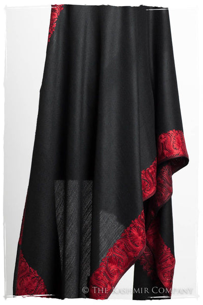 The Sophistiqué Rouge Lotus Frontière Shawl