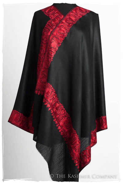 The Sophistiqué Rouge Lotus Frontière Shawl