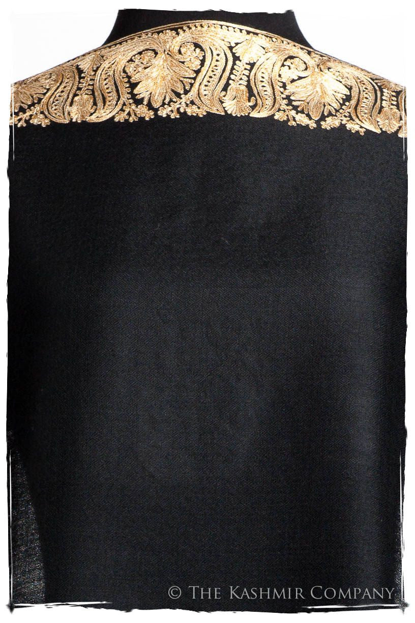 The Sophistiqué Oro Lotus Frontière Shawl
