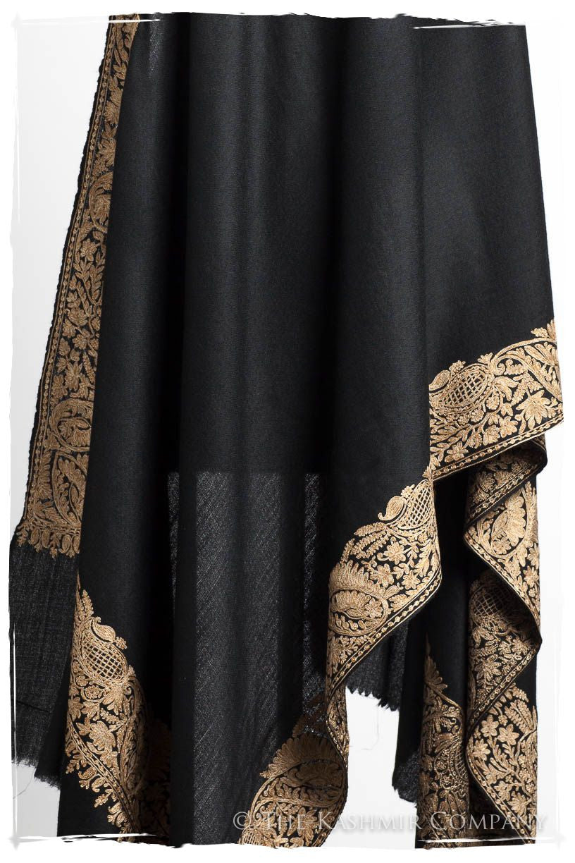 The Sophistiqué Oro Jardin Frontière Shawl
