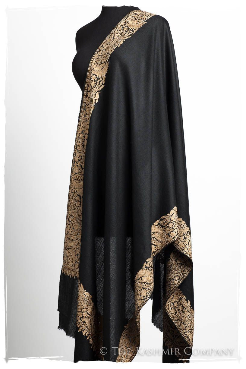 The Sophistiqué Oro Jardin Frontière Shawl