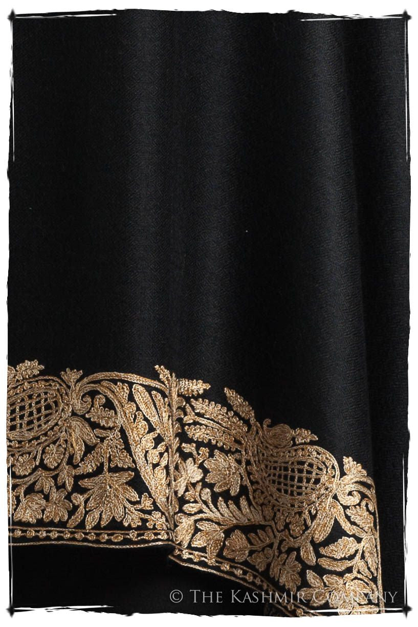 The Sophistiqué Oro Jardin Frontière Shawl