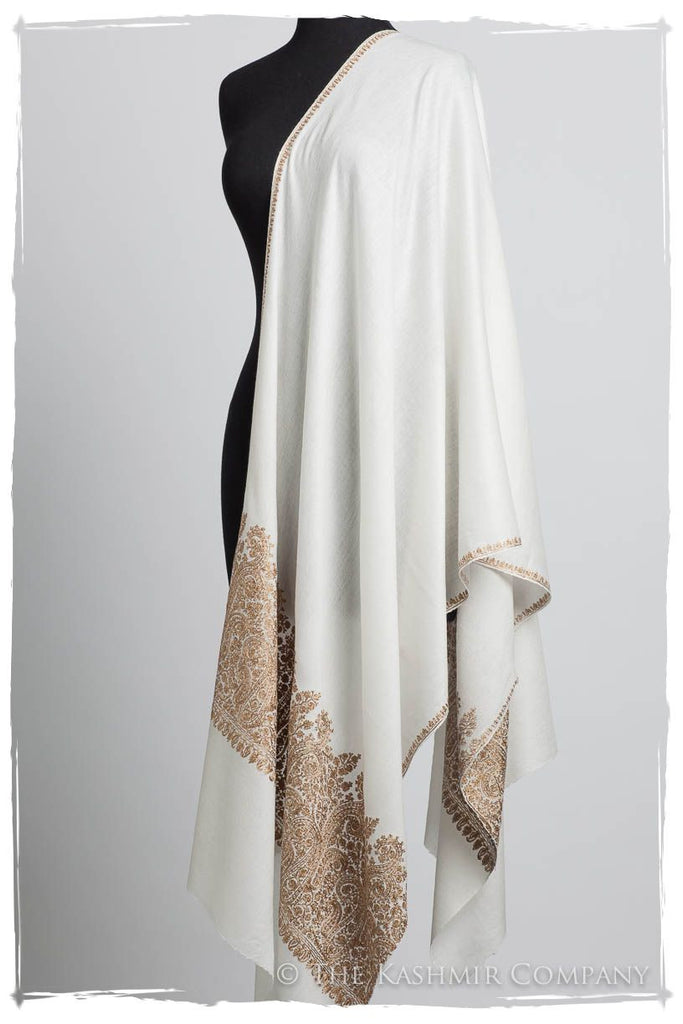 The Sophistiqué Oro Reine Ivoire Paisley Shawl — Seasons by The Kashmir ...