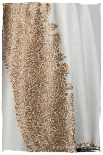 The Sophistiqué Oro Reine Ivoire Paisley Shawl