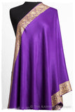 The Sophistiqué Royal Lilac Frontière Shawl