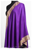 The Sophistiqué Royal Lilac Frontière Shawl