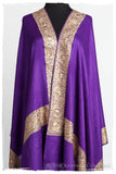 The Sophistiqué Royal Lilac Frontière Shawl