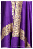 The Sophistiqué Royal Lilac Frontière Shawl