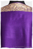 The Sophistiqué Royal Lilac Frontière Shawl