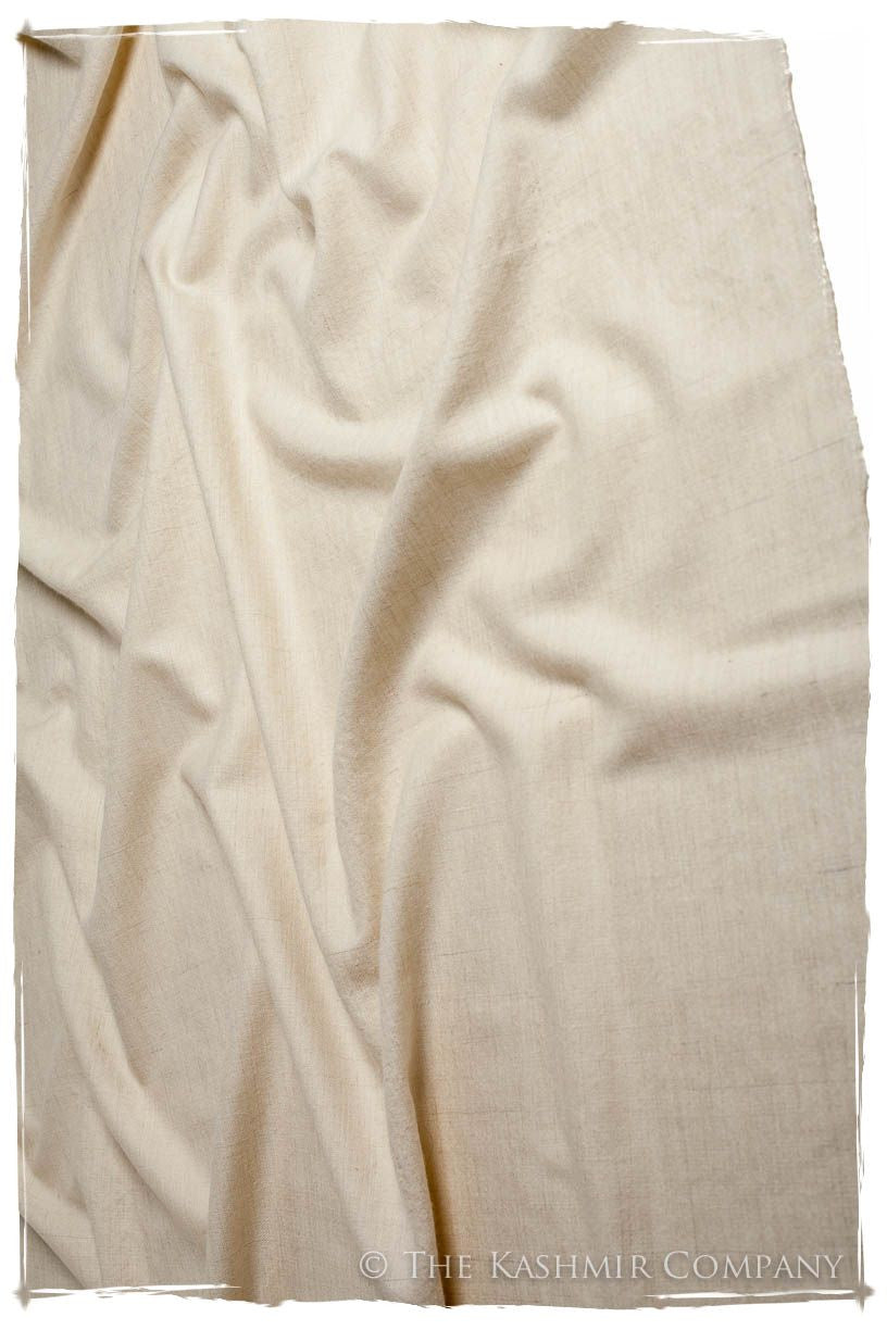 Turtledove Ivory - Le Luxe Simple - Grand Handloom Pashmina Shawl