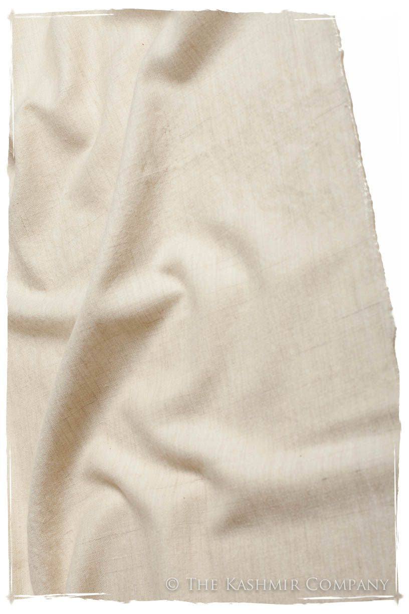 Turtledove Ivory - Le Luxe Simple - Grand Handloom Pashmina Shawl