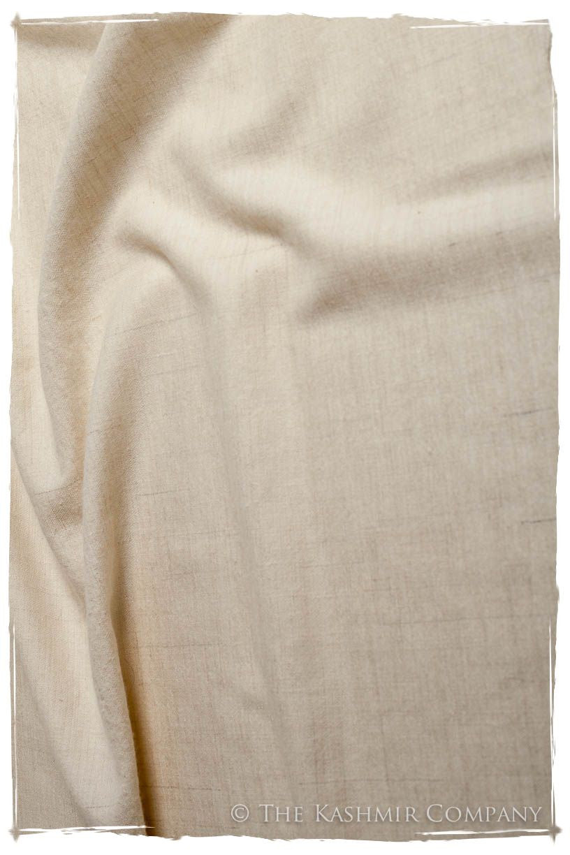 Turtledove Ivory - Le Luxe Simple - Grand Handloom Pashmina Shawl