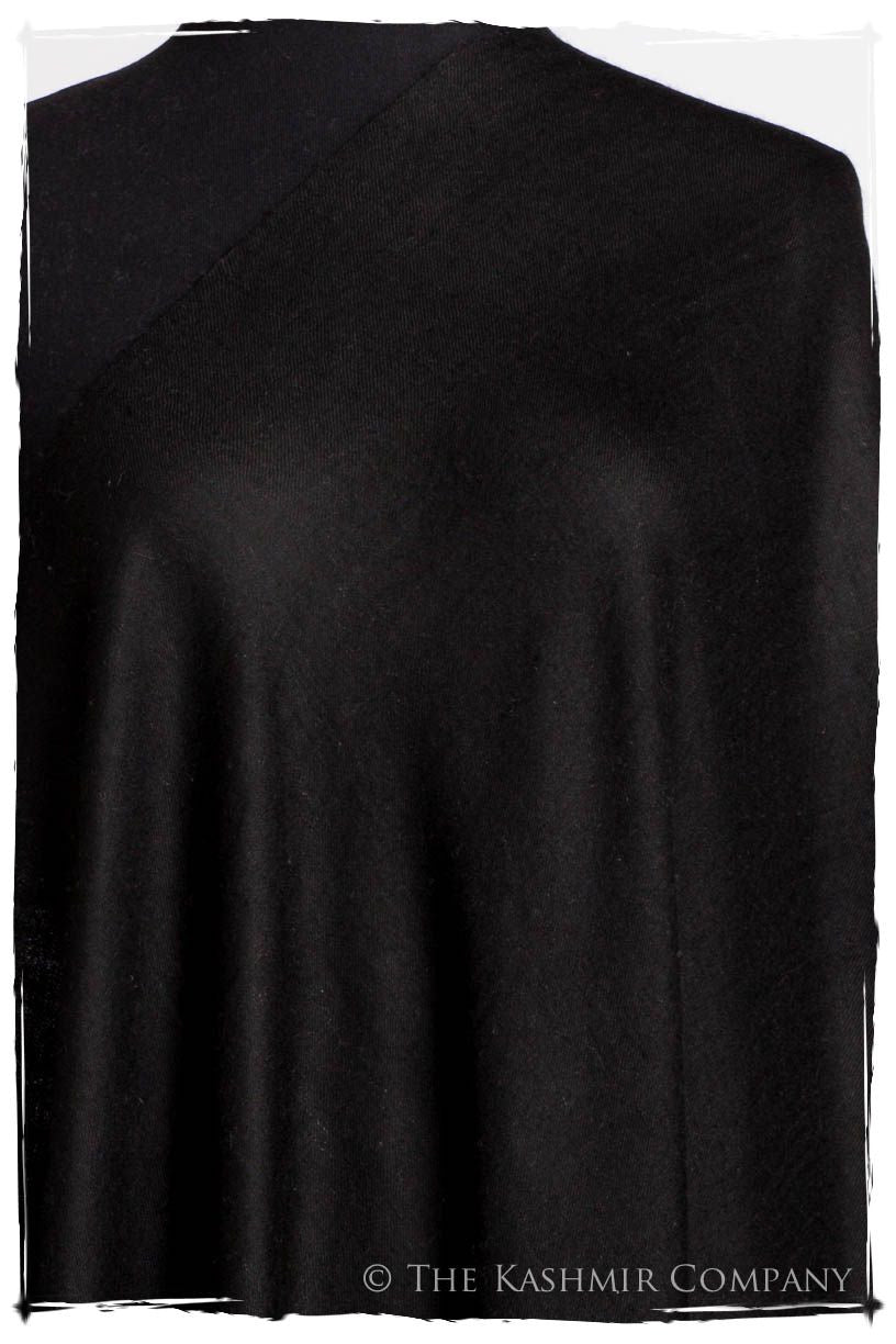Caviar Ebony - Le Luxe Simple - Grand Handloom Pashmina Shawl
