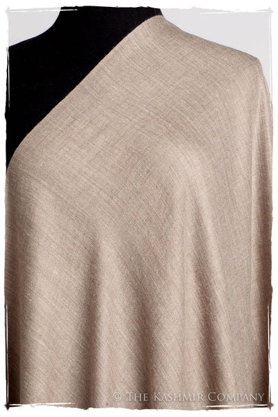 California Sand Taupe - Le Luxe Simple - Grand Handloom Pashmina Shawl