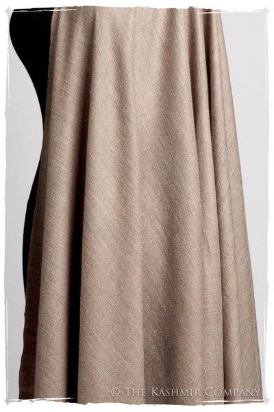 California Sand Taupe - Le Luxe Simple - Grand Handloom Pashmina Shawl