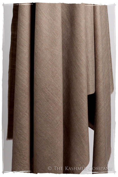 California Sand Taupe - Le Luxe Simple - Grand Handloom Pashmina Shawl