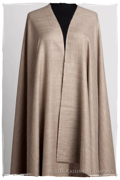 California Sand Taupe - Le Luxe Simple - Grand Handloom Pashmina Shawl