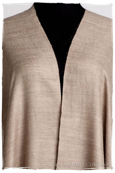 California Sand Taupe - Le Luxe Simple - Grand Handloom Pashmina Shawl