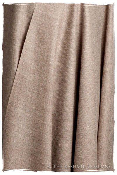 California Sand Taupe - Le Luxe Simple - Grand Handloom Pashmina Shawl