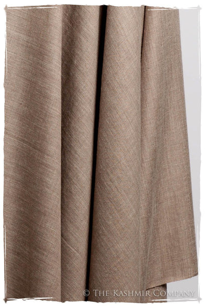 California Sand Taupe - Le Luxe Simple - Grand Handloom Pashmina Shawl