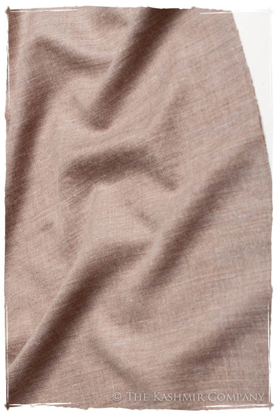 California Sand Taupe - Le Luxe Simple - Grand Handloom Pashmina Shawl