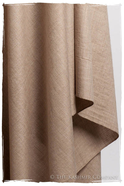 Cuban Sand Taupe - Le Luxe Simple - Grand Handloom Pashmina Shawl