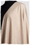 Cuban Sand Taupe - Le Luxe Simple - Grand Handloom Pashmina Shawl