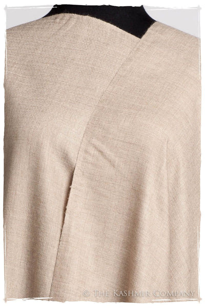 Cuban Sand Taupe - Le Luxe Simple - Grand Handloom Pashmina Shawl