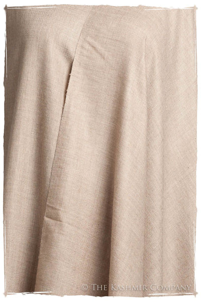 Cuban Sand Taupe - Le Luxe Simple - Grand Handloom Pashmina Shawl