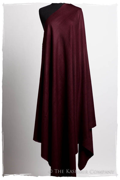 Windsor Burgundy - Le Luxe Simple - Grand Handloom Pashmina Shawl