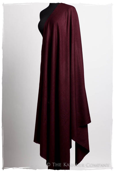 Windsor Burgundy - Le Luxe Simple - Grand Handloom Pashmina Shawl