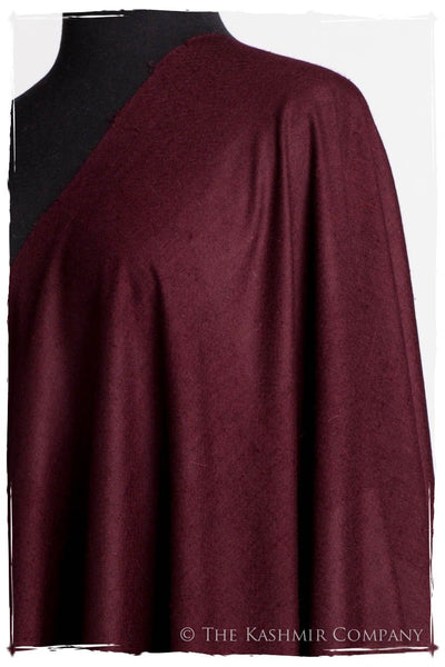 Windsor Burgundy - Le Luxe Simple - Grand Handloom Pashmina Shawl