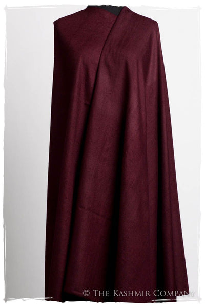 Windsor Burgundy - Le Luxe Simple - Grand Handloom Pashmina Shawl