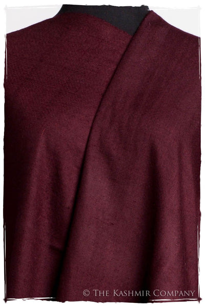 Windsor Burgundy - Le Luxe Simple - Grand Handloom Pashmina Shawl