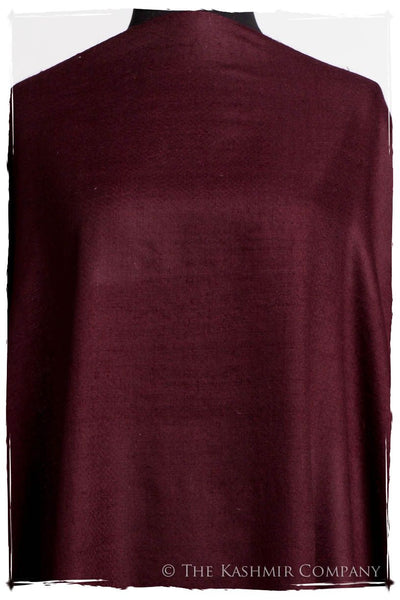 Windsor Burgundy - Le Luxe Simple - Grand Handloom Pashmina Shawl