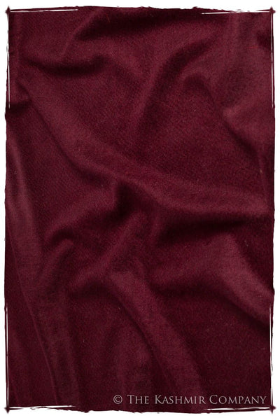 Windsor Burgundy - Le Luxe Simple - Grand Handloom Pashmina Shawl