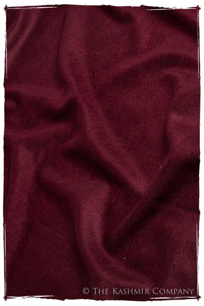 Windsor Burgundy - Le Luxe Simple - Grand Handloom Pashmina Shawl