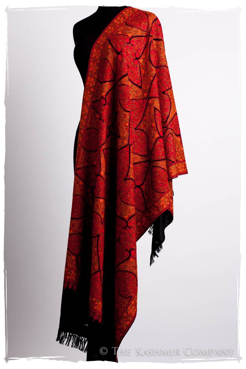 Trésor au Palais Mughal Paisley Antiquaires Shawl