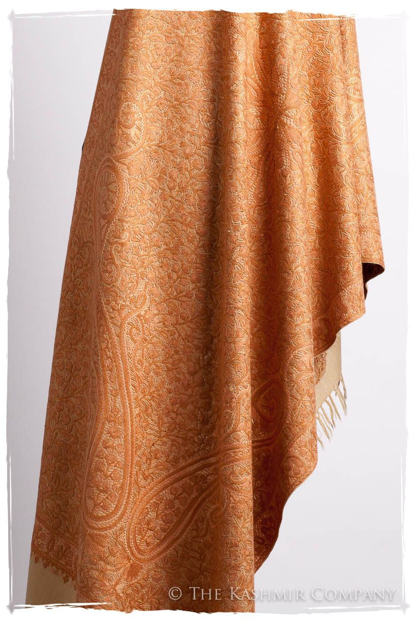 Champagne Crème Toscane Paisley Antiquaires Shawl