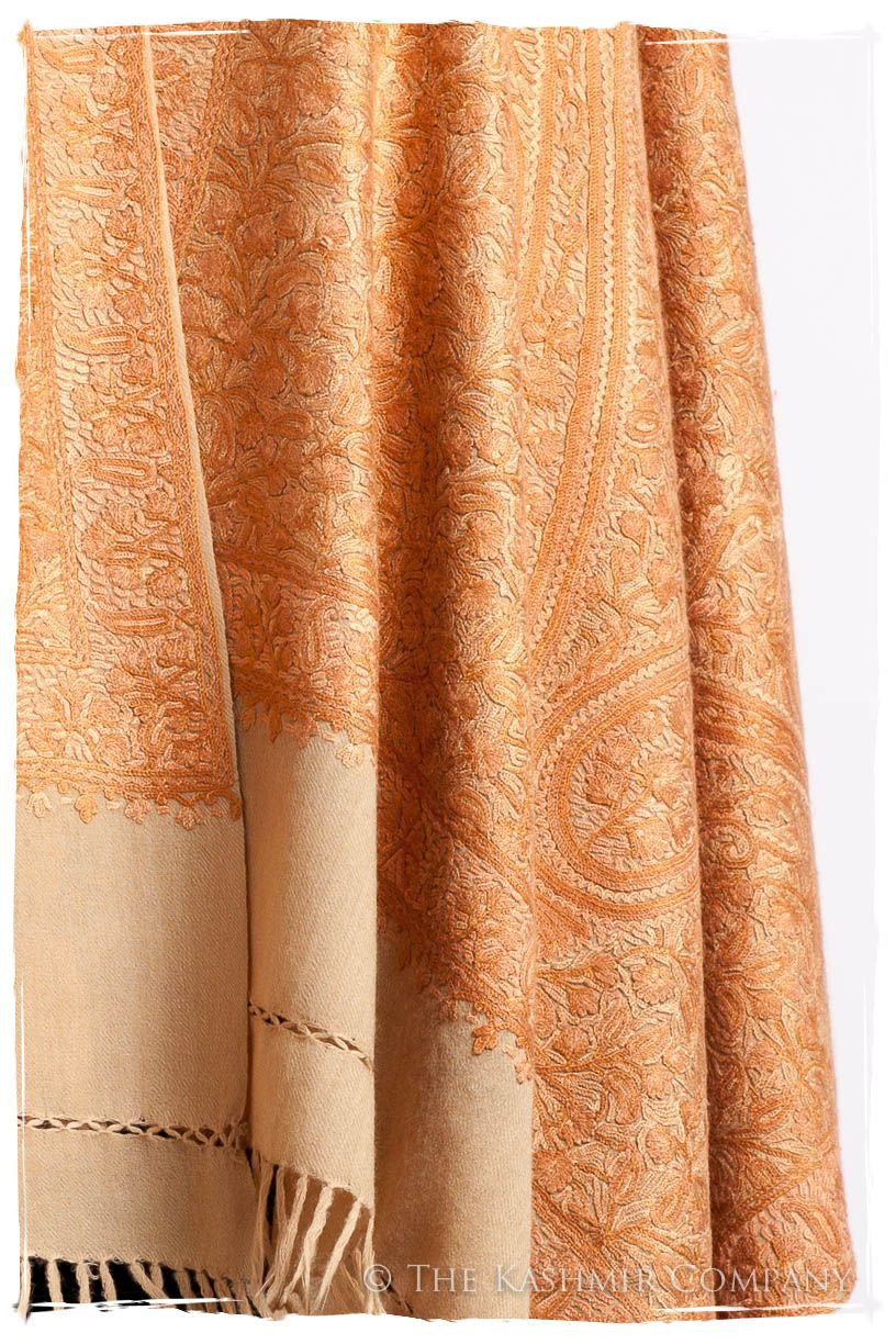 Champagne Crème Toscane Paisley Antiquaires Shawl