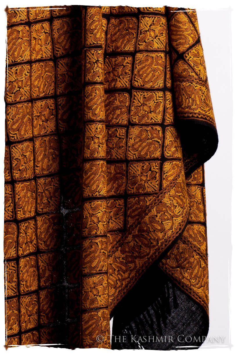 Aztec Mosaïque d'or Paisley Antiquaires Shawl