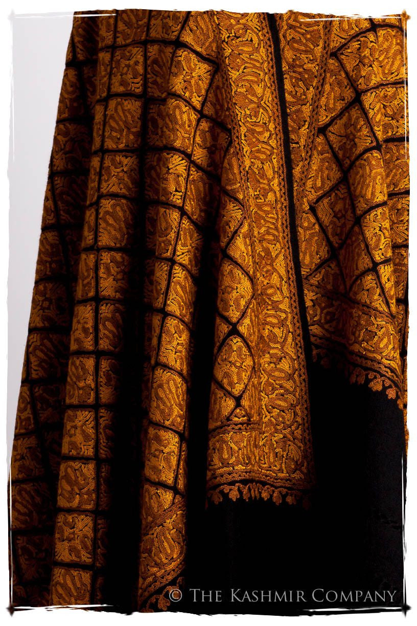 Aztec Mosaïque d'or Paisley Antiquaires Shawl