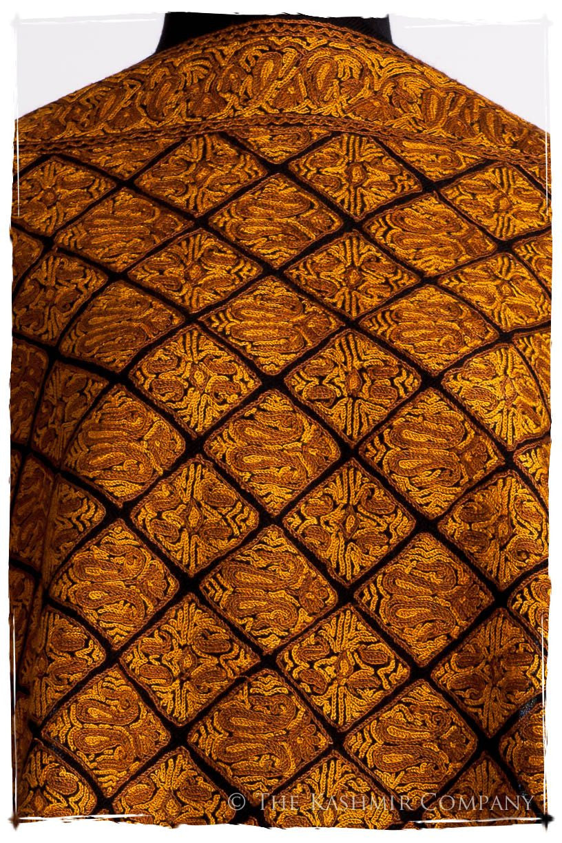 Aztec Mosaïque d'or Paisley Antiquaires Shawl