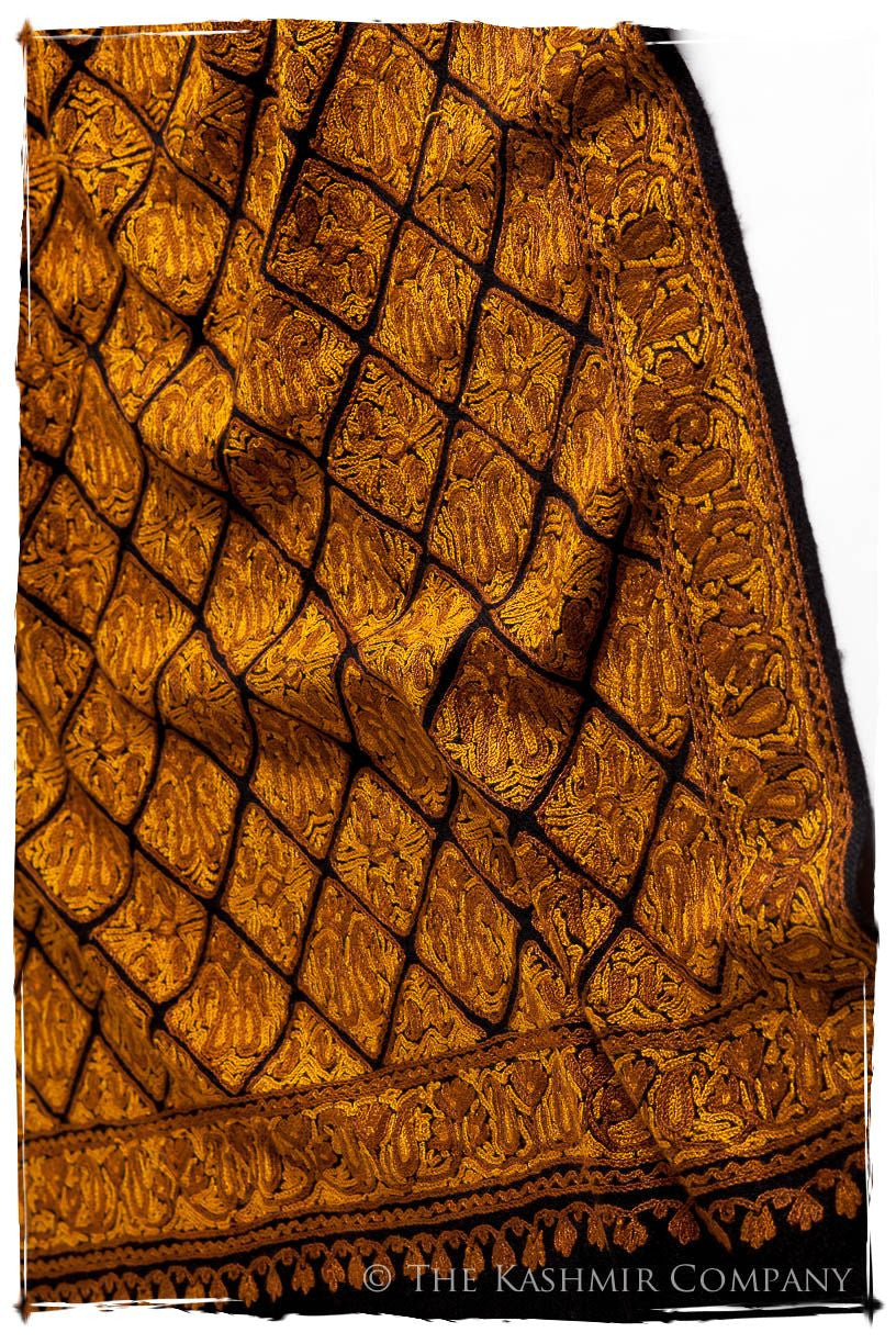 Aztec Mosaïque d'or Paisley Antiquaires Shawl