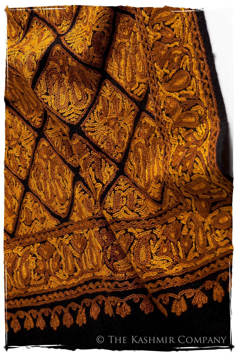 Aztec Mosaïque d'or Paisley Antiquaires Shawl